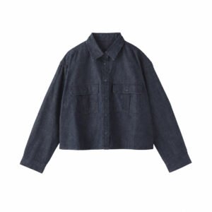 BC2QDA6S-01-main-dark-navy KAPOK LIGHT-WEIGHT DENIM LONG SLEEVE SHIRT