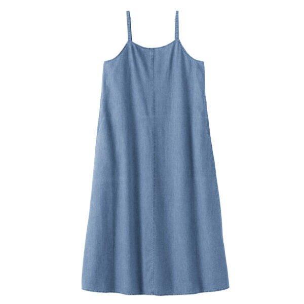 KAPOK LIGHT-WEIGHT DENIM CAMISOLE DRESS