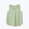 Sleeveless Front Pleat Blouse
