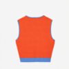 Knitted Colourblock Cropped Top